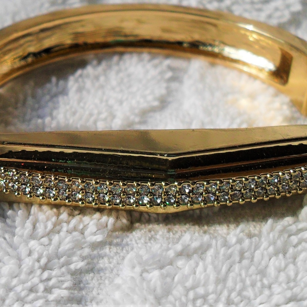 SOLD! M. Haskell for INC Gold Pave Crystal Bracelet
